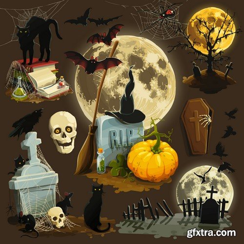 Stock Vectors - Halloween 3, 25xEPS