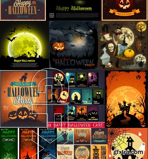 Stock Vectors - Halloween 3, 25xEPS Stock Vectors - Halloween 3, 25xEPS