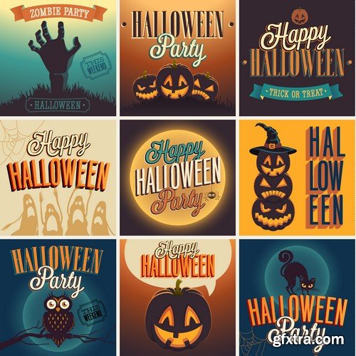 Stock Vectors - Halloween 3, 25xEPS