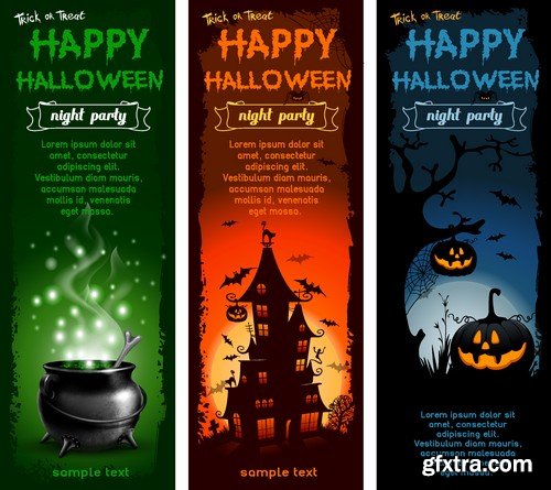 Stock Vectors - Halloween 3, 25xEPS