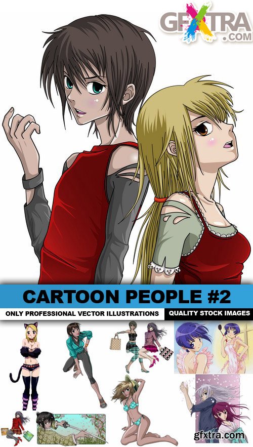 Cartoon People #2  - 25 Vector