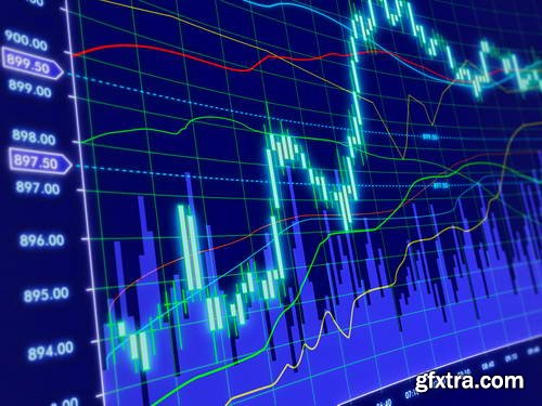 Stock &amp; Forex Market Display Boards 25xJPG