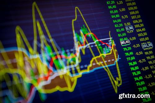 Stock &amp; Forex Market Display Boards 25xJPG