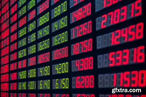 Stock &amp; Forex Market Display Boards 25xJPG