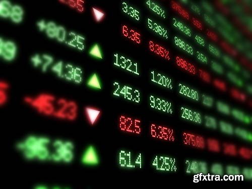 Stock &amp; Forex Market Display Boards 25xJPG