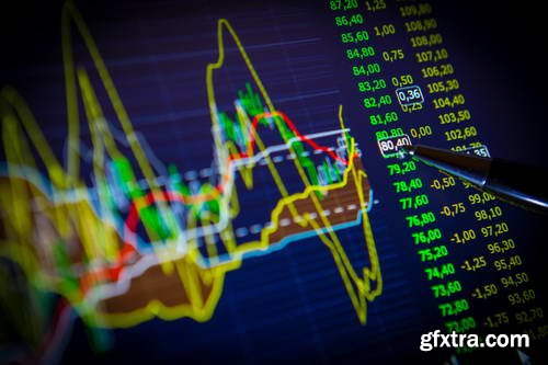 Stock &amp; Forex Market Display Boards 25xJPG