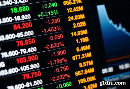 Stock &amp; Forex Market Display Boards 25xJPG