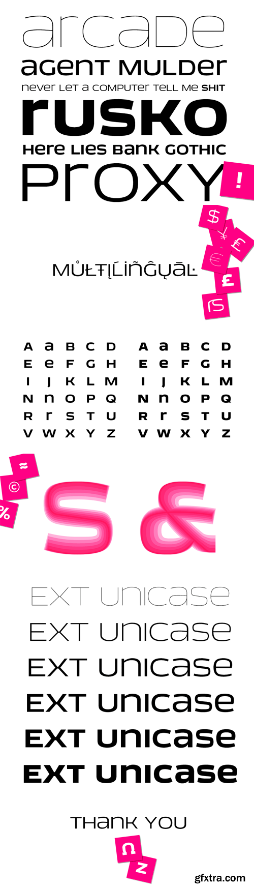 EXT Unicase Font Family - 6 Fonts for $25 EXT Unicase Font Family - 6 Fonts for $25