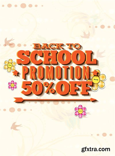 Back to School Promotion Vectors 30xEPS