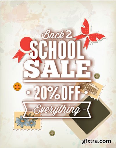 Back to School Promotion Vectors 30xEPS