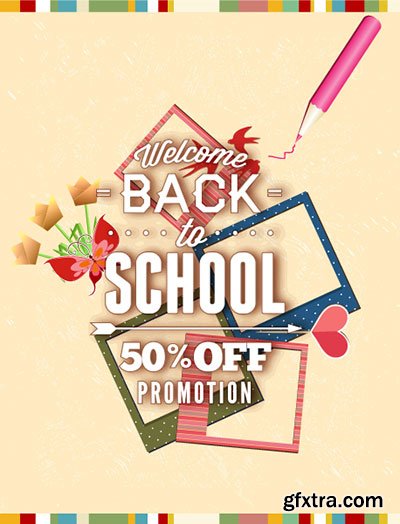 Back to School Promotion Vectors 30xEPS