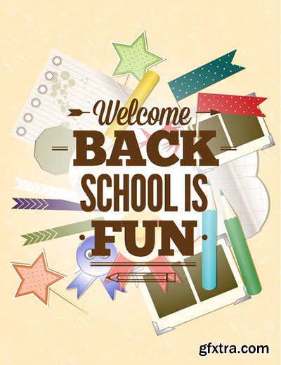 Back to School Promotion Vectors 30xEPS