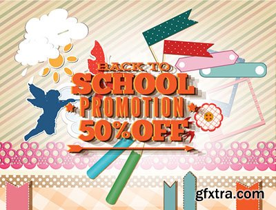 Back to School Promotion Vectors 30xEPS