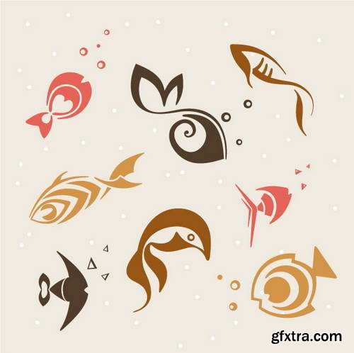 Fish Logos 1, 25xEPS Fish Logos 1, 25xEPS