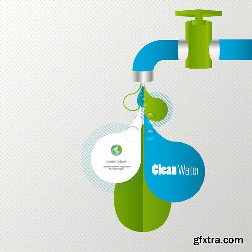 Ecology Infographic Templates #4, 25xEPS