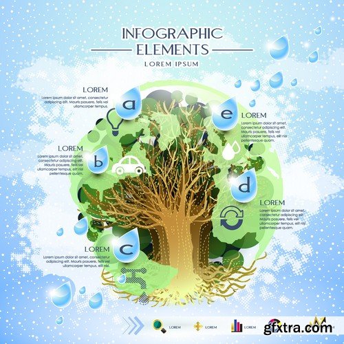 Ecology Infographic Templates #4, 25xEPS