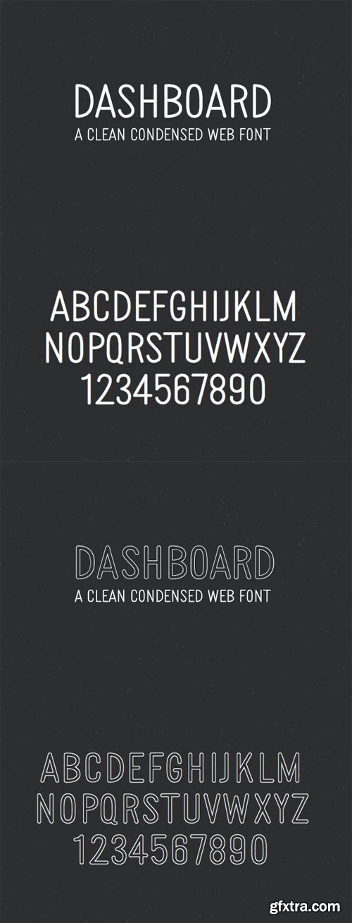 Dashboard &ndash; Clean Condensed Web Font
