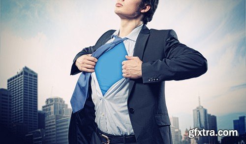 Stock Photos - Businessman Superhero, 26xJPG