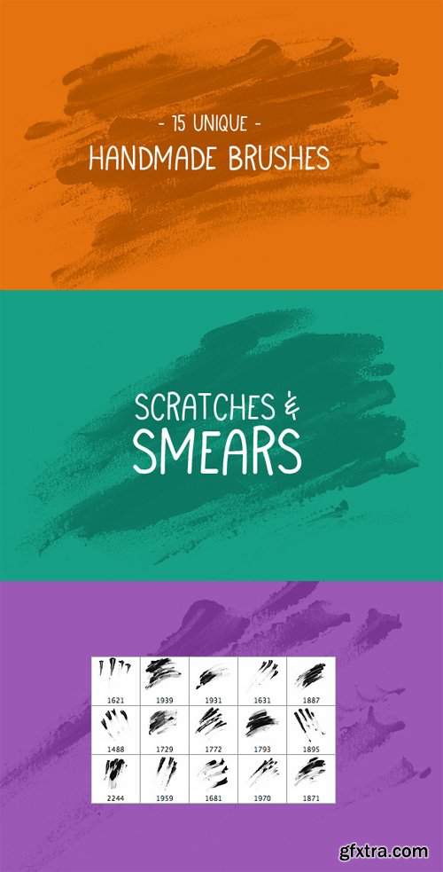 Scratches and Smears – Photoshop Brush Set
