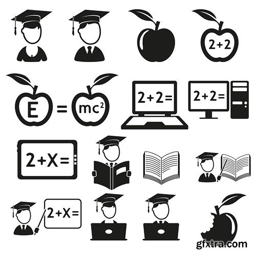 Black Icons MEGA Collection, 25xEPS