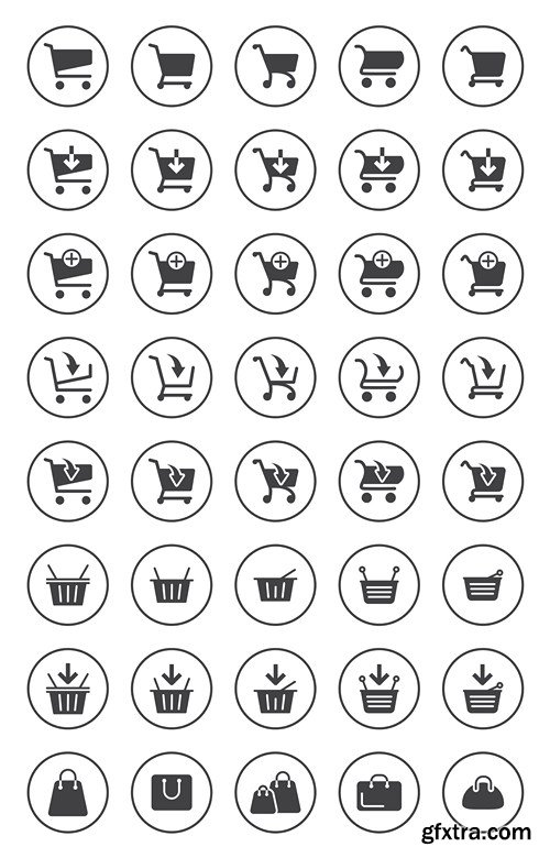 Black Icons MEGA Collection, 25xEPS