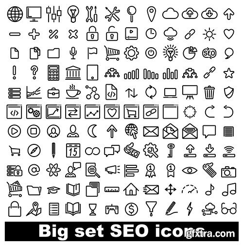 Black Icons MEGA Collection, 25xEPS