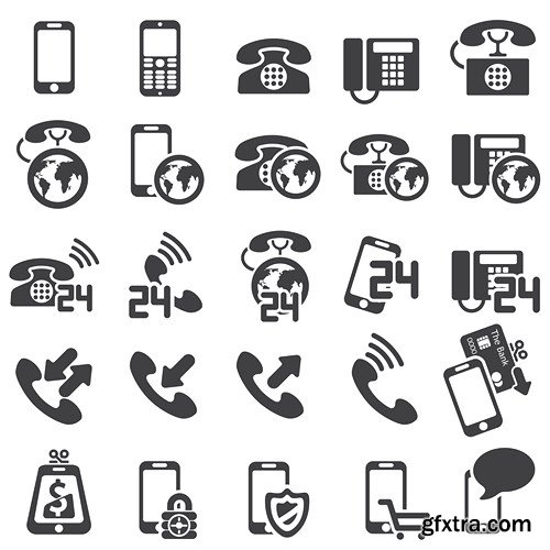 Black Icons MEGA Collection, 25xEPS