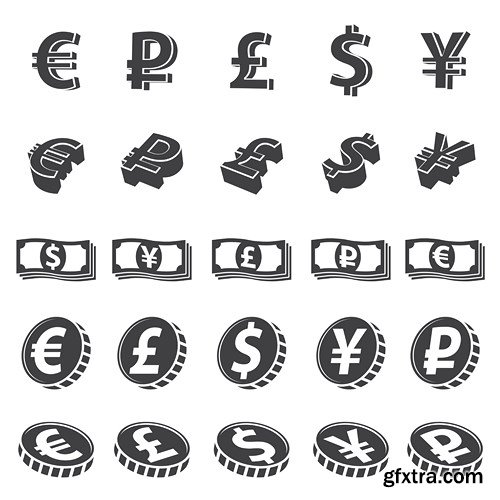 Black Icons MEGA Collection, 25xEPS