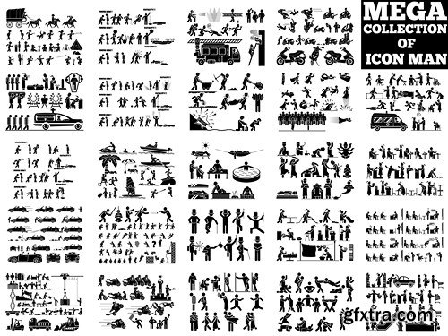 Black Icons MEGA Collection, 25xEPS