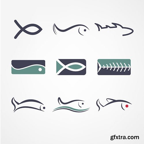 Fish Logos 2, 25xEPS Fish Logos 2, 25xEPS