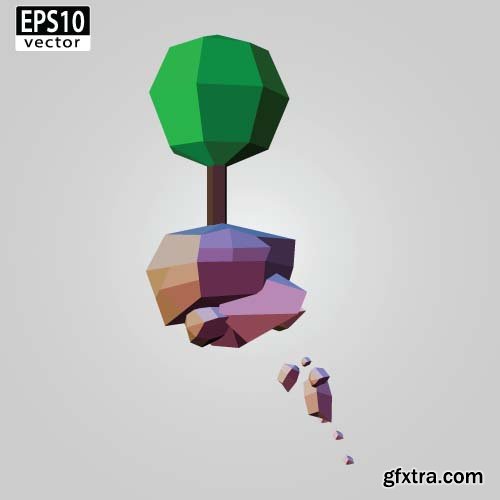 Low Poly VEctor Design - 25x EPS