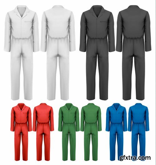 Suits Collection - 25 Vector