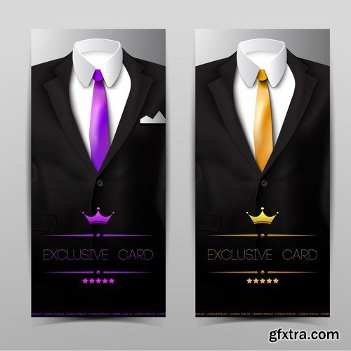 Suits Collection - 25 Vector