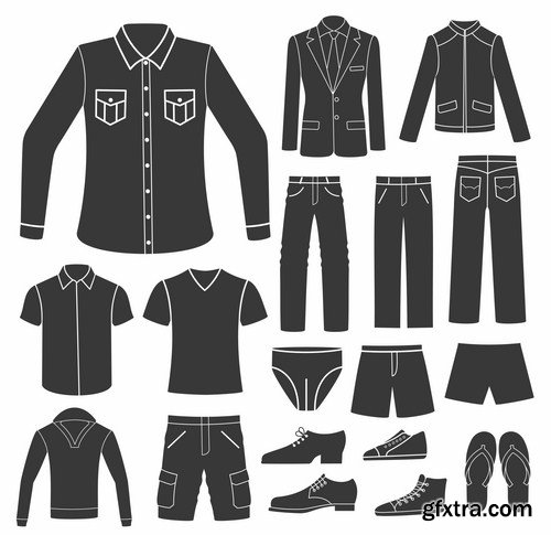 Suits Collection - 25 Vector