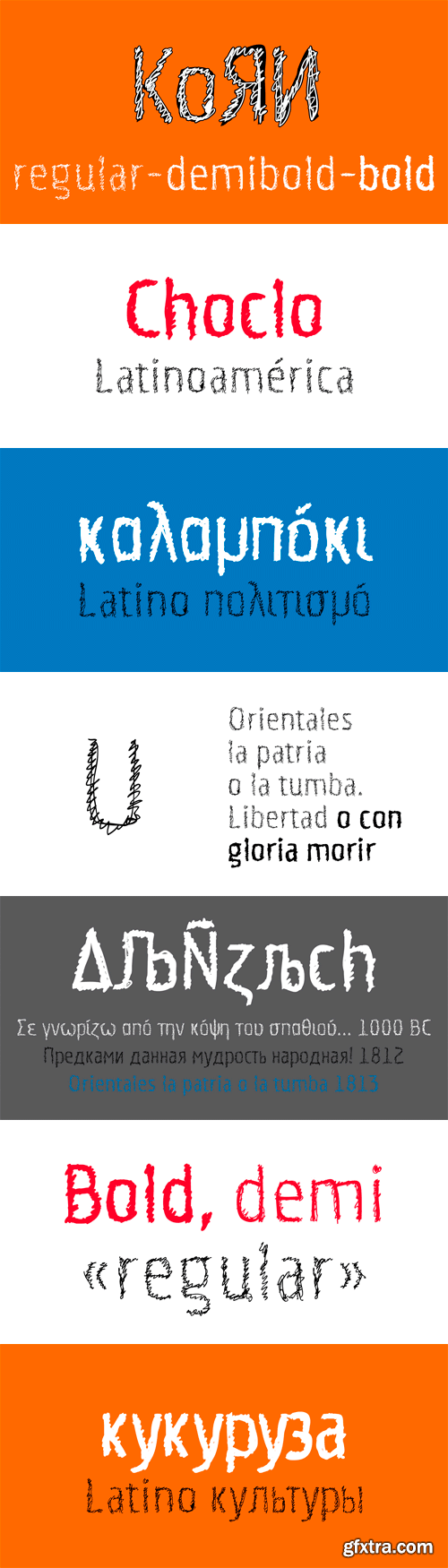 Korn Font Family - 3 Fonts for $75