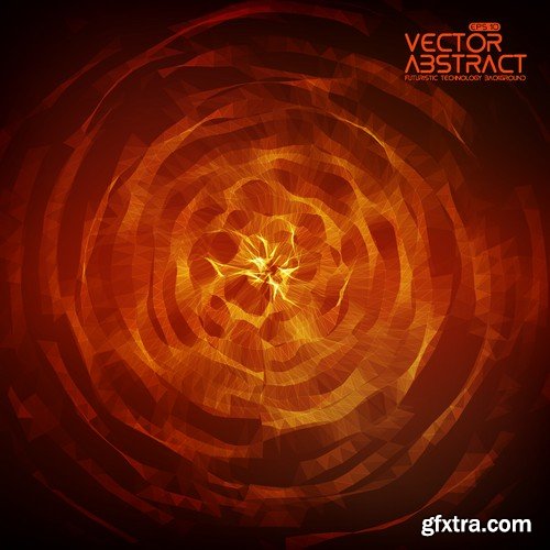 Abstract Background Cyber Waves 25xEPS