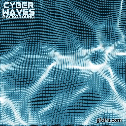 Abstract Background Cyber Waves 25xEPS