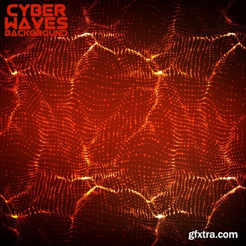 Abstract Background Cyber Waves 25xEPS