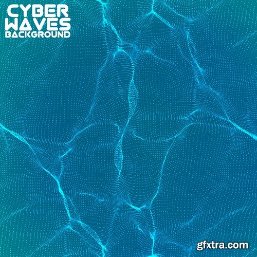 Abstract Background Cyber Waves 25xEPS