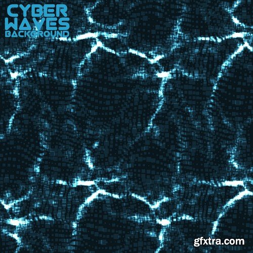 Abstract Background Cyber Waves 25xEPS