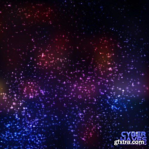 Abstract Background Cyber Waves 25xEPS