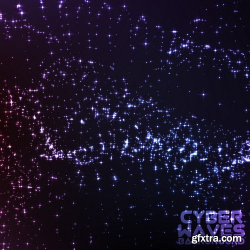 Abstract Background Cyber Waves 25xEPS