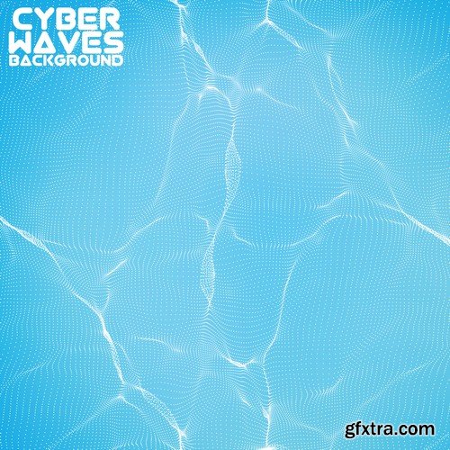 Abstract Background Cyber Waves 25xEPS