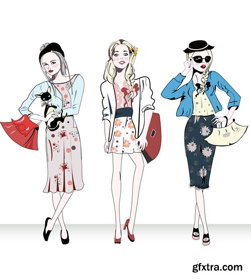 Female Fashion Collection, 25xEPS Female Fashion Collection, 25xEPS