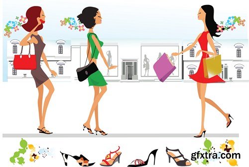 Female Fashion Collection, 25xEPS Female Fashion Collection, 25xEPS