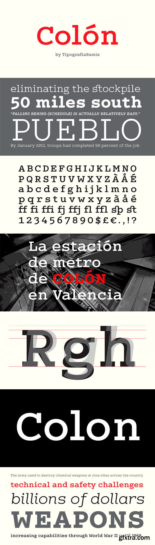 Colon Font Family - 6 Fonts for $120