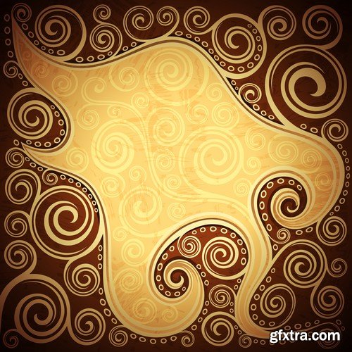 Stock Vectors - Abstract vintage floral vector illustration Background, 25xEPS