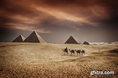 Collection of different pyramids from around the world 5 UHQ Jpeg