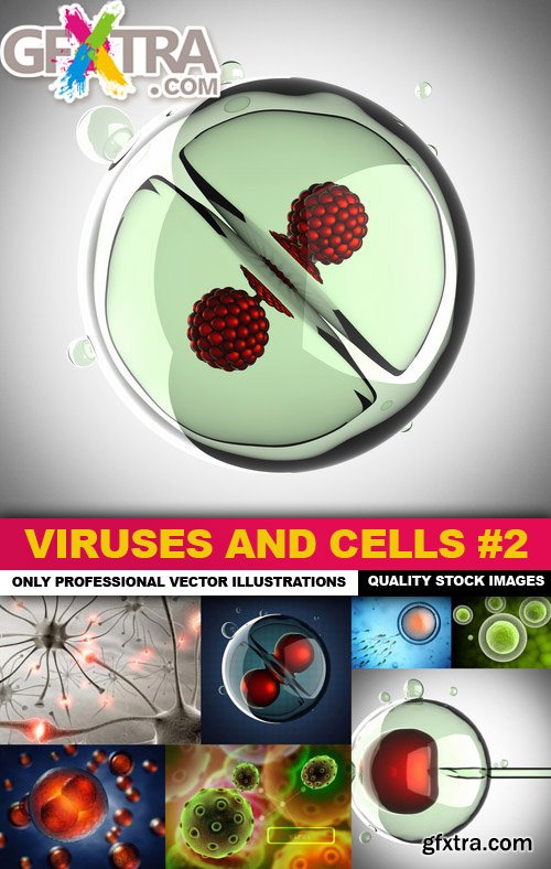 Viruses And Cells #2 - 25 HQ Images