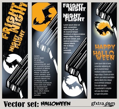 Stickers Fun Halloween vector images 25 Eps
